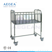 AG-CB005 Mueble de acero inoxidable marco hospital cuna infantil cama de bebé recién nacido
